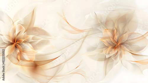 Elegant abstract floral design on soft background © ALEXSTUDIO