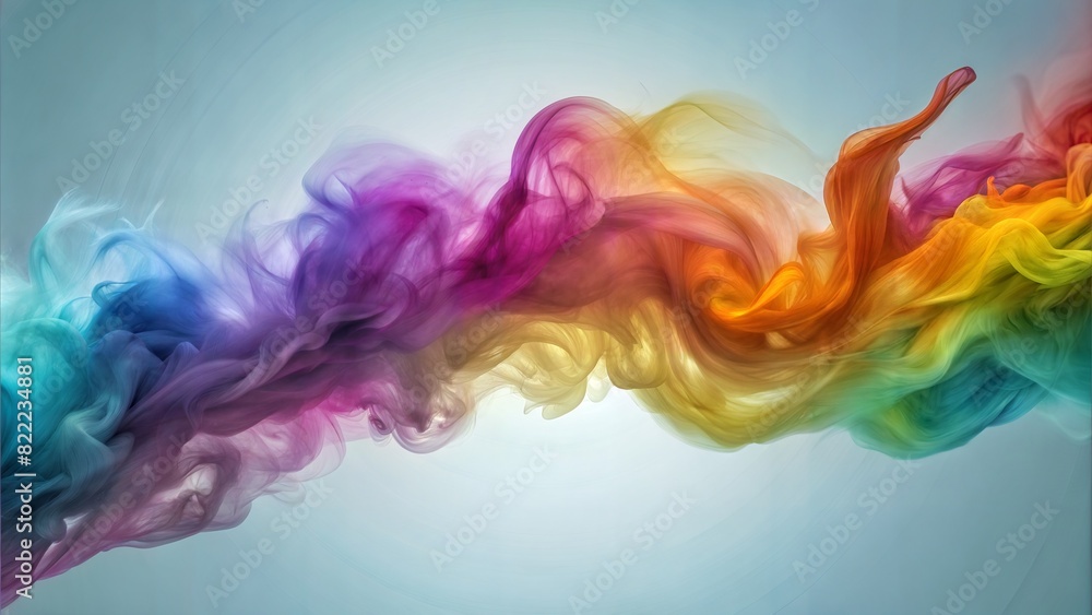 Abstract Smoke: Wispy, colorful smoke trails forming intricate patterns, perfect for a mysterious and dynamic abstract background.
