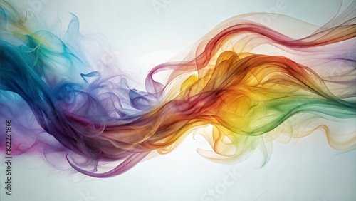 Abstract Smoke: Wispy, colorful smoke trails forming intricate patterns, perfect for a mysterious and dynamic abstract background.
 photo