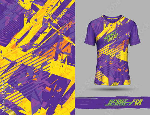 Tshirt sports grunge texture background for soccer jersey, downhill, cycling, football, gaming.