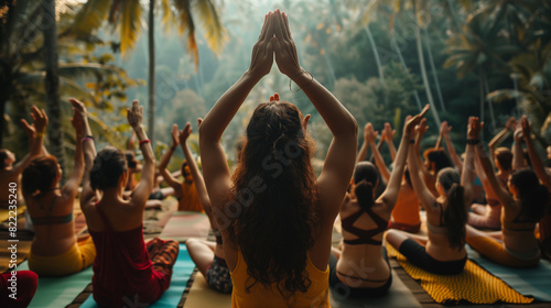 Serene yoga retreat in Bali...