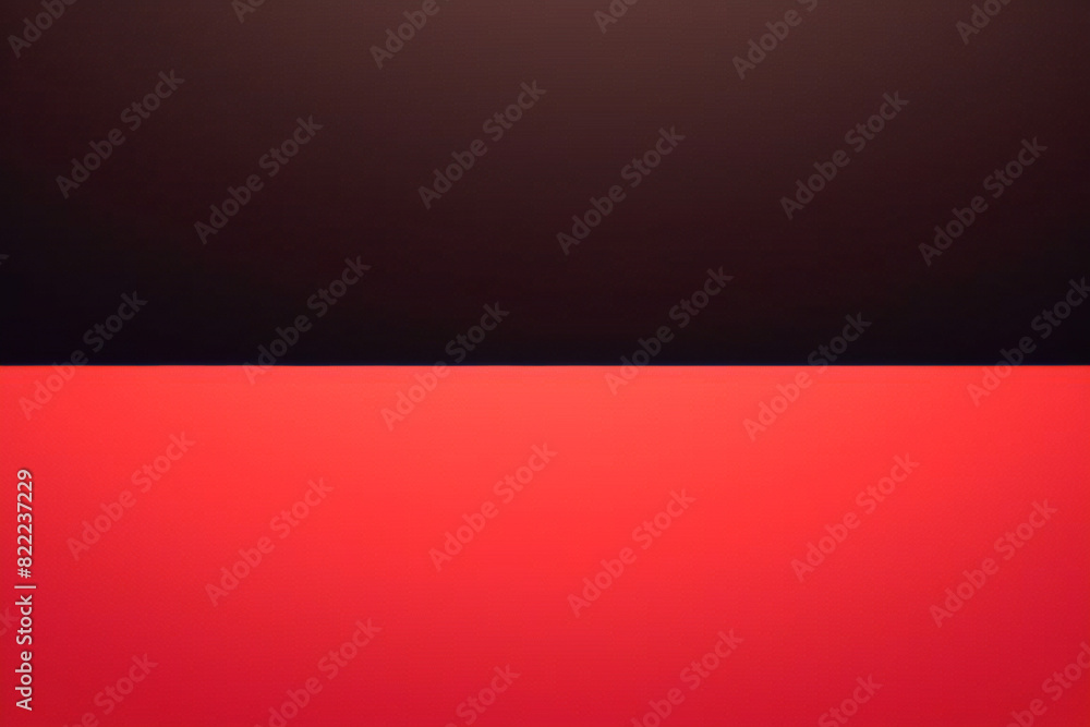 Naklejka premium 空の広々とした部屋に、美しさの明暗の透明な赤、グラデーションの平らな壁と床の抽象的なイラスト背景テクスチャ 