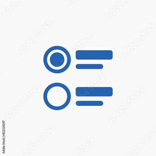 radio button check box icon