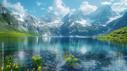 Alpine lake view © RAMBYUL