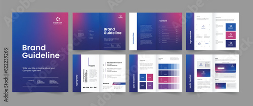 Brand guideline and logo guideline  template