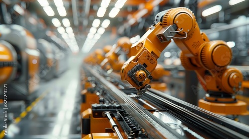 Digital Manufacturing integrating AI and robotics to enhance production efficiency, reduce costs, and enable mass customization  photo
