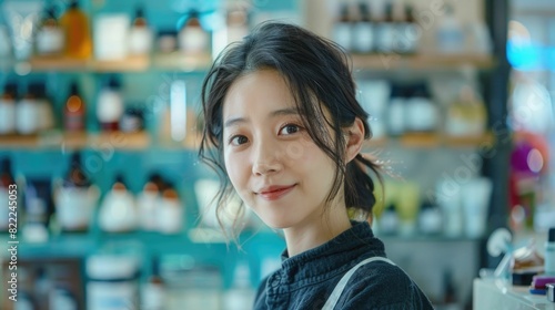 Poised Korean Entrepreneur Showcases Luxury Skincare Brand s Artisanal Craftsmanship and Care in Product Creation photo