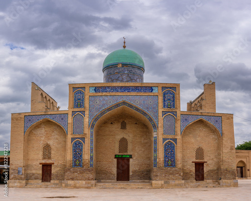 Qosim Sheikh Complex from 16th century is an architectural ensemble located in the city of Karmana, Navoiy Region, Uzbekistan photo