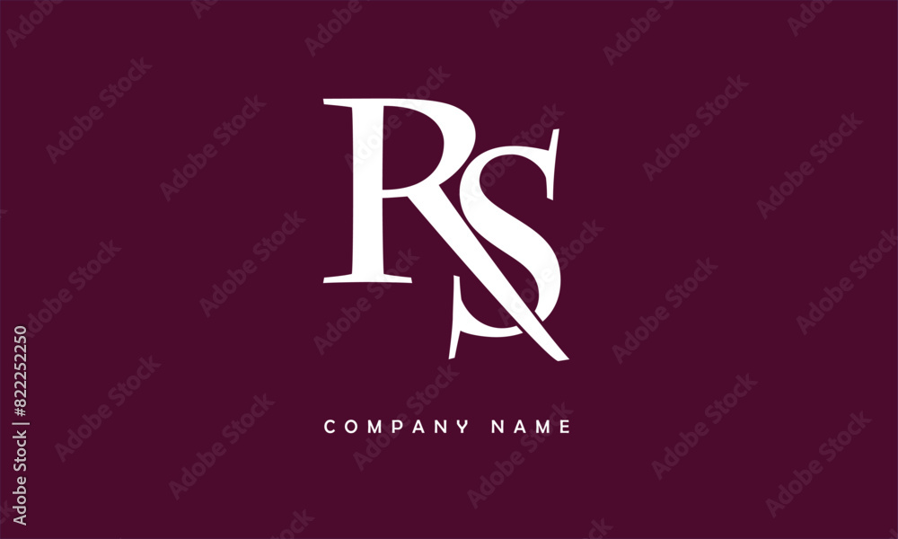 RS, SR, R, S Abstract Letters Logo Monogram RS, SR, R, S Abstract Letters Logo Monogram