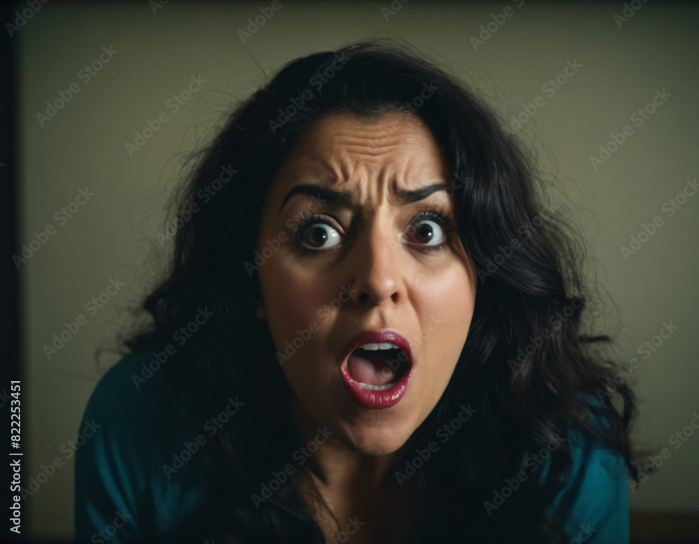 a shocked, surprised woman caucasian white woman a shocked, surprised woman caucasian white woman
