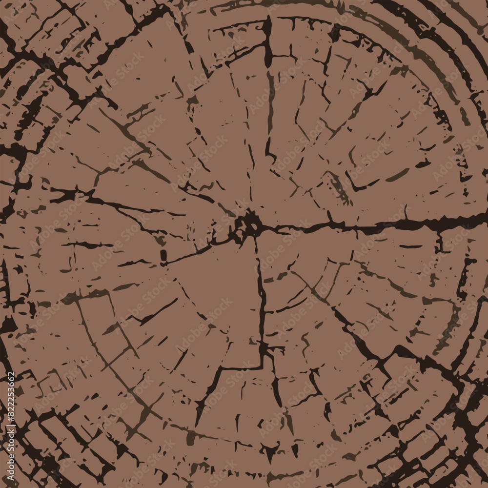 Obraz premium Tree bark illustration square background
