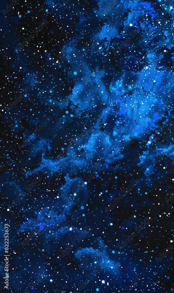 Blue Abstract Night Sky With Stars,Photorealistic HD Blue Abstract Night Sky With Stars,Photorealistic HD