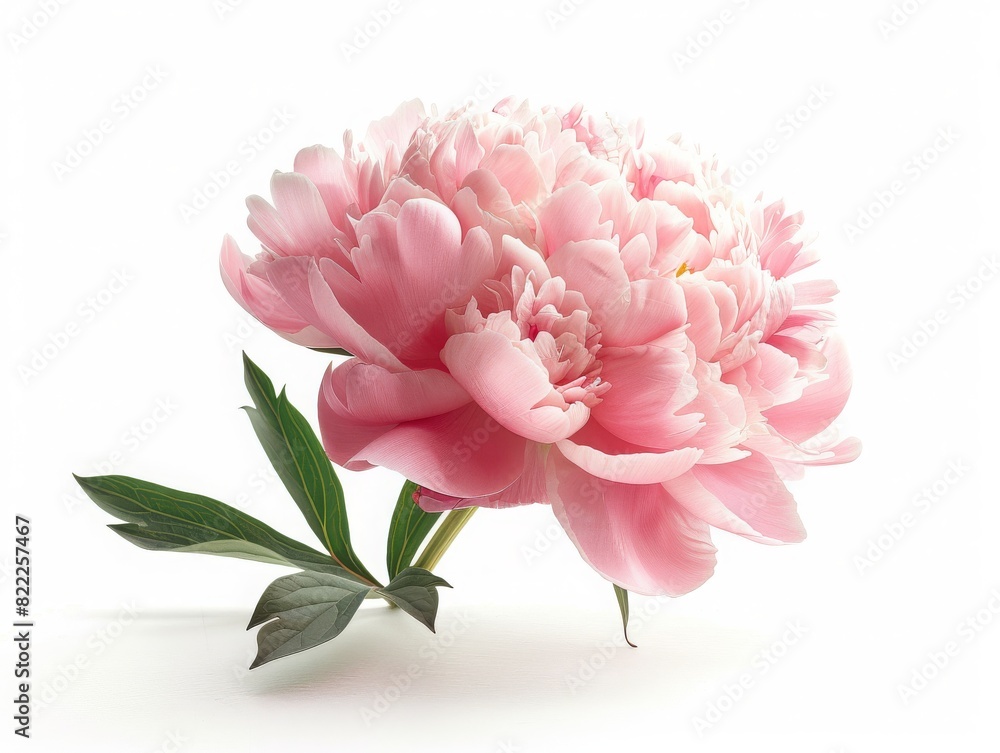 Beautiful pink peony flower isolated on a white background, showcasing delicate petals and vibrant colors, perfect for floral designs. Beautiful pink peony flower isolated on a white background, showcasing delicate petals and vibrant colors, perfect for floral designs.