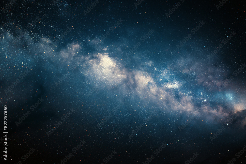 Fototapeta premium Beautiful milkyway on a night sky. Star in the sky, milkyway at night galaxy.