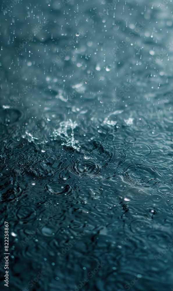 Blue Abstract Rain Drops,Photorealistic HD Blue Abstract Rain Drops,Photorealistic HD
