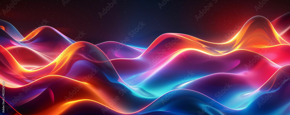 colorful wave glowing neon light abstract background colorful wave glowing neon light abstract background