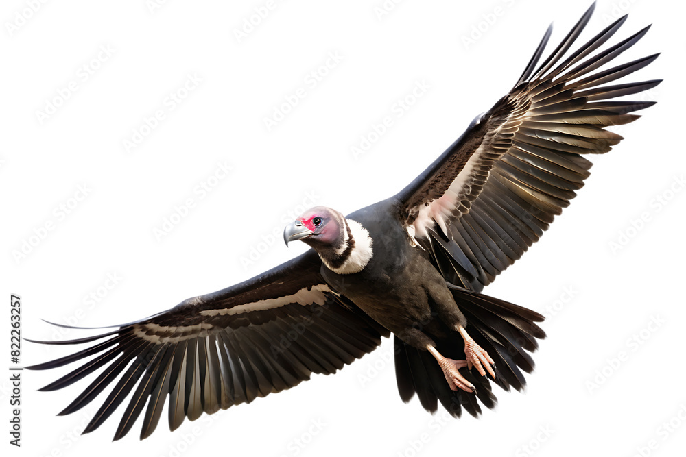 Condor Bird Flying in the air with open wingspan on white background,PNG.AI GENERATED Condor Bird Flying in the air with open wingspan on white background,PNG.AI GENERATED