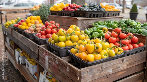 Bountiful Farmers Market Showcasing Seasonal Fruits and Vegetables