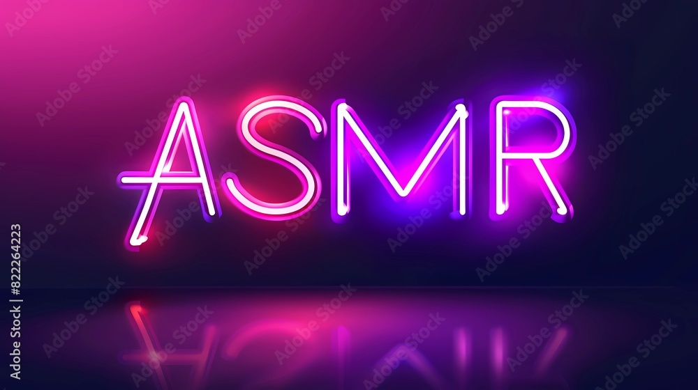 ASMR, A glowing neon sign with the text ASMR, SMR Stress-relieving sounds concept,relaxation, audio, sensation
ASMR, A glowing neon sign with the text ASMR, SMR Stress-relieving sounds concept,relaxation, audio, sensation