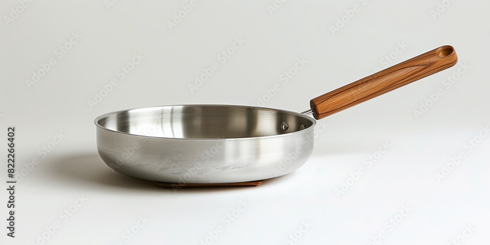 Stainless Steel Pan on White Background Stainless Steel Pan on White Background