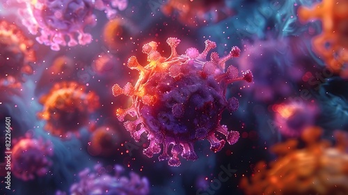 Detailed Microscopic View of Coronavirus Molecular Structure and Infectious Particles