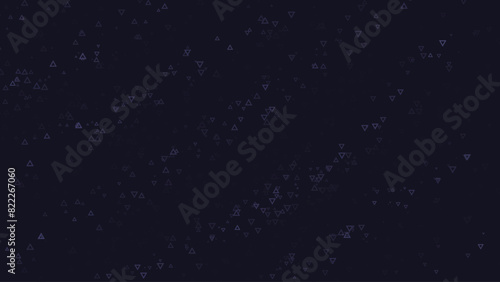 triangle star spread in wavy swirl pattern, clipping path of stars, good for background, banner, element