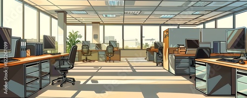 Vacant Office Space Reflect...