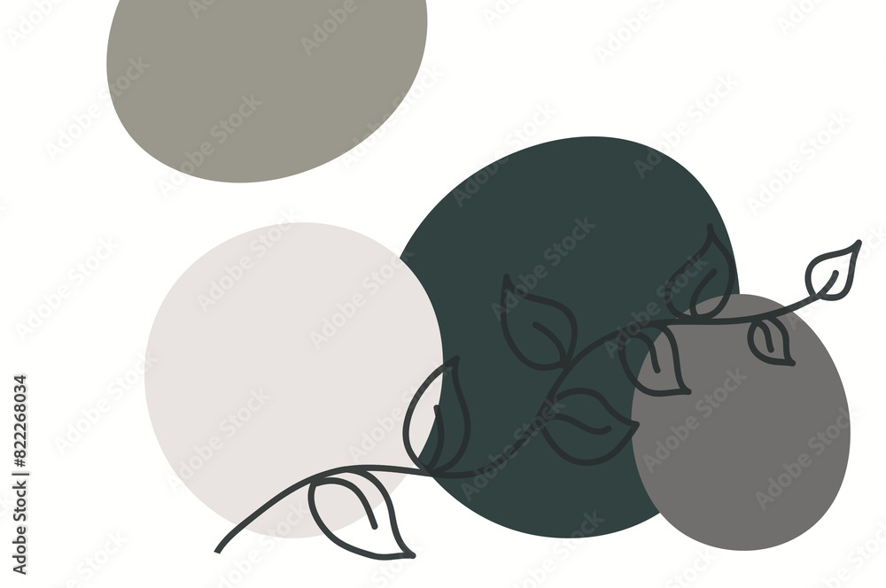 Soft and simple green and gray irregular abstract color blocks Soft and simple green and gray irregular abstract color blocks