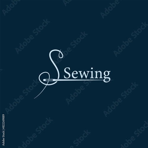 Letter S sewing logo