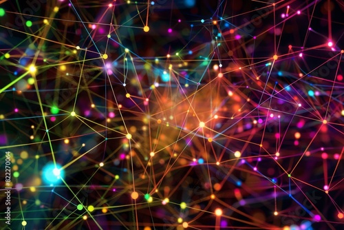 Quantum circuits visualized as colorful networks