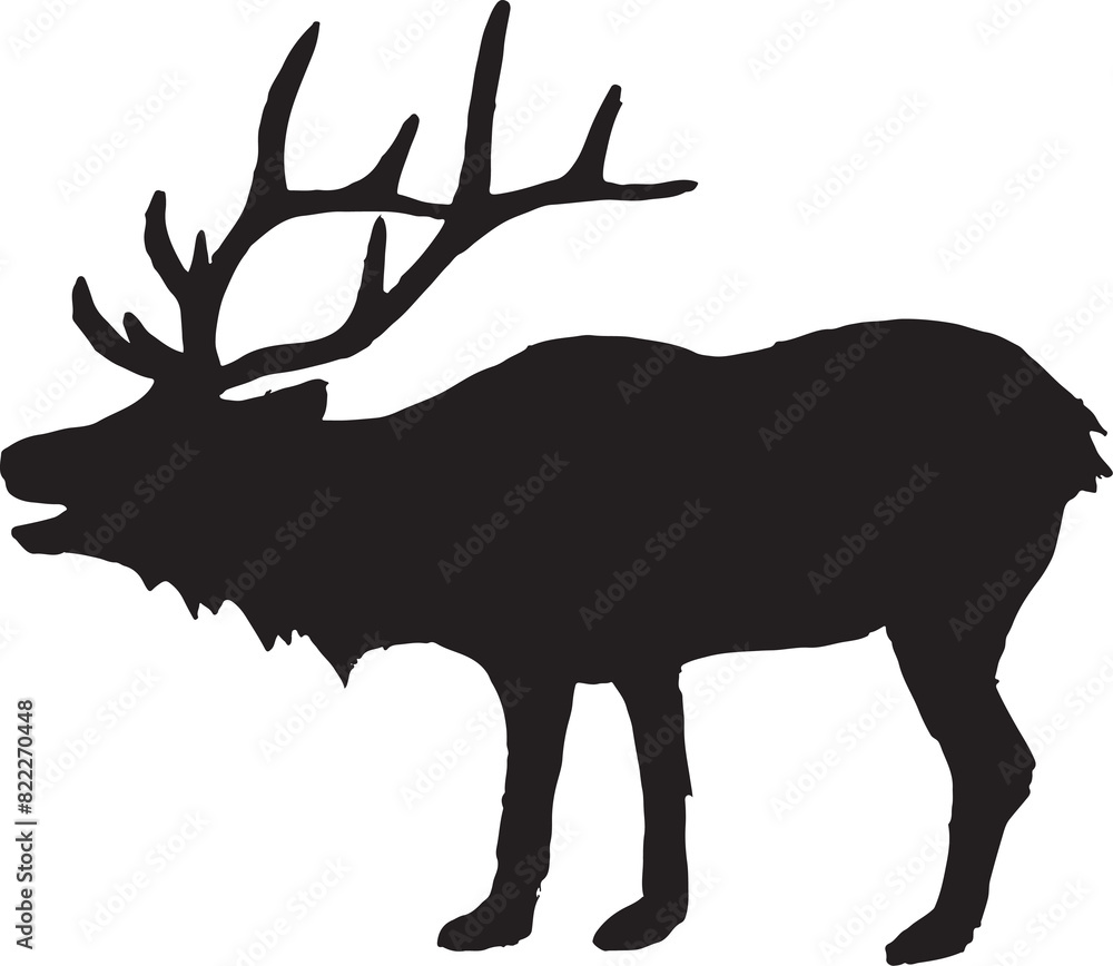 Fototapeta premium Deer Silhouette Animal
