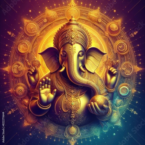  Ganesha is a god of wisdom, success and good luck. photo