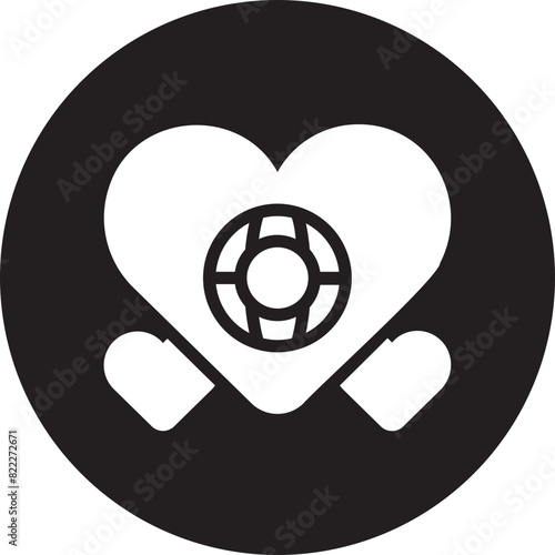 hearts glyph icon