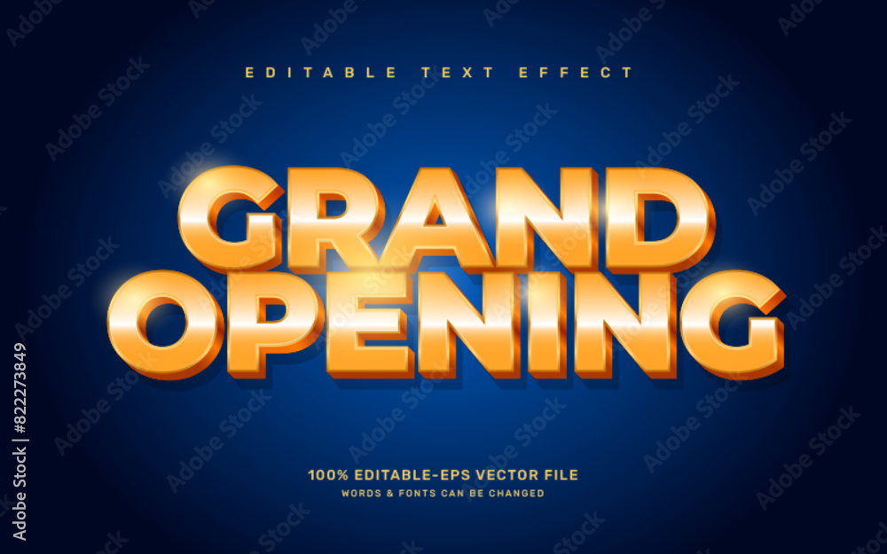 Grand opening editable text effect template Grand opening editable text effect template