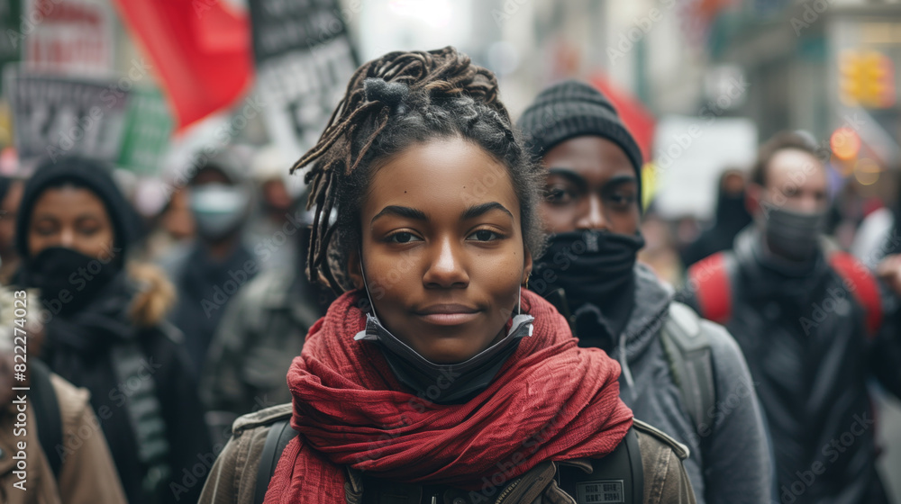 activists advocating for the rights and dignity of marginalized communities, such as marching in a protest or organizing community outreach. spirit of compassion for social justice and equal activists advocating for the rights and dignity of marginalized communities, such as marching in a protest or organizing community outreach. spirit of compassion for social justice and equal