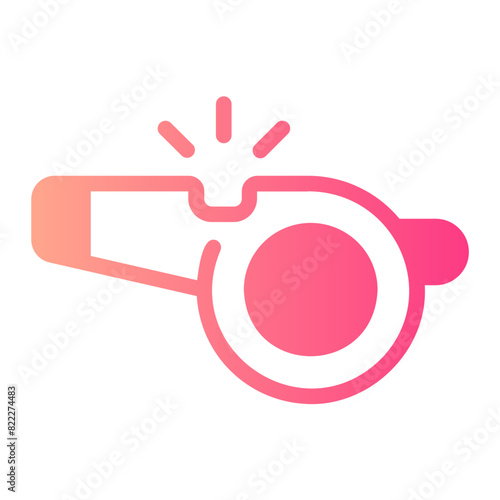whistle gradient icon