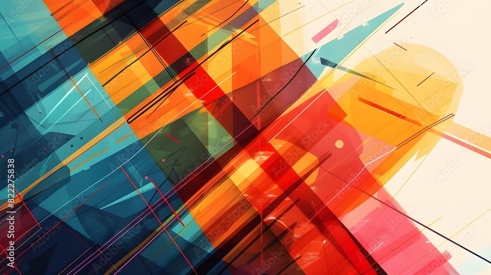 Fototapeta premium abstract background with squares