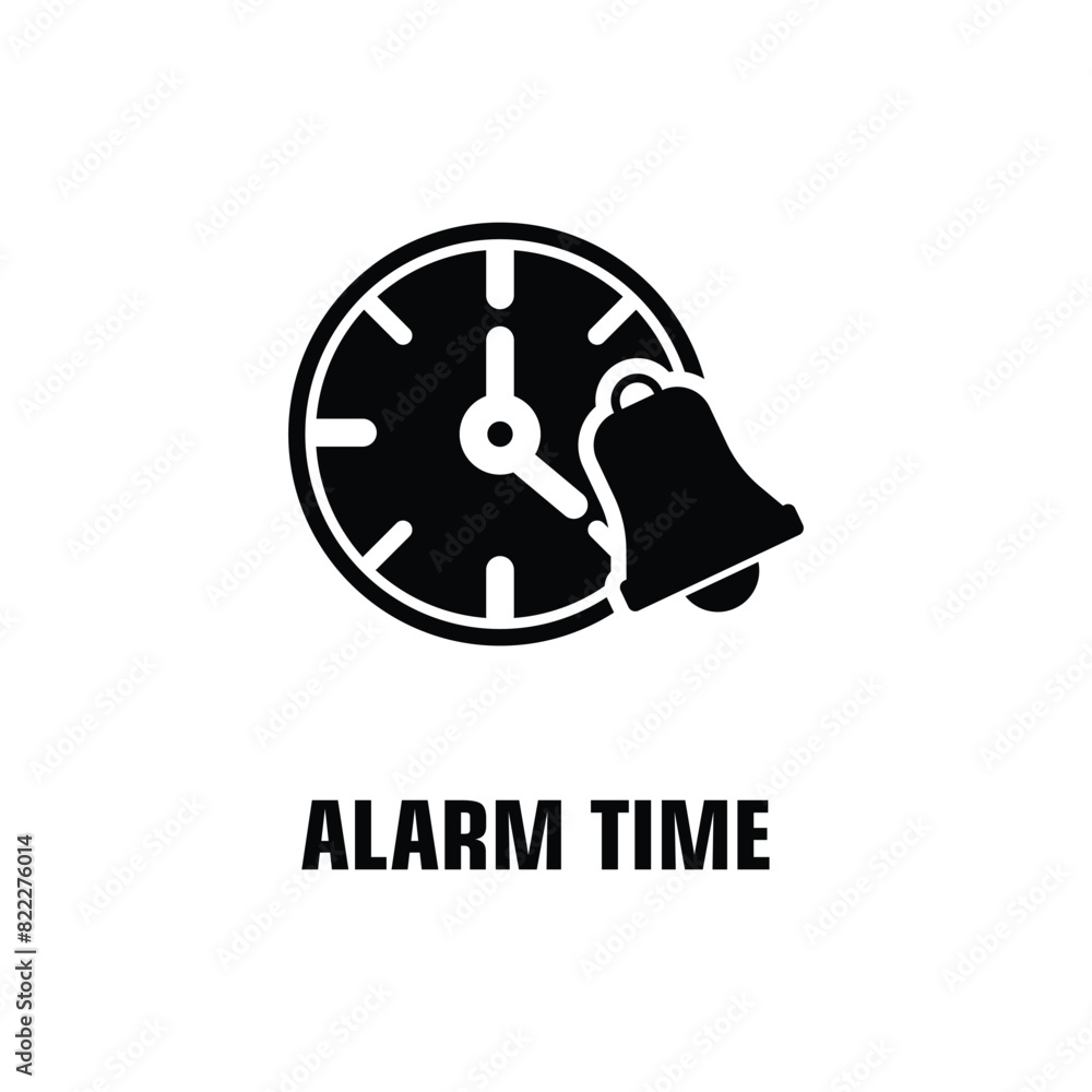alarm time or logo design isolated sign symbol vector illustration - high quality line style vector icon alarm time or logo design isolated sign symbol vector illustration - high quality line style vector icon