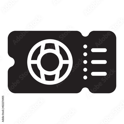 ticket glyph icon