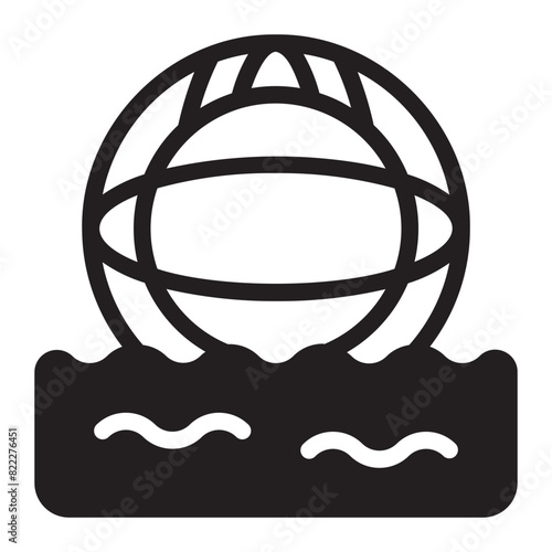 water polo glyph icon