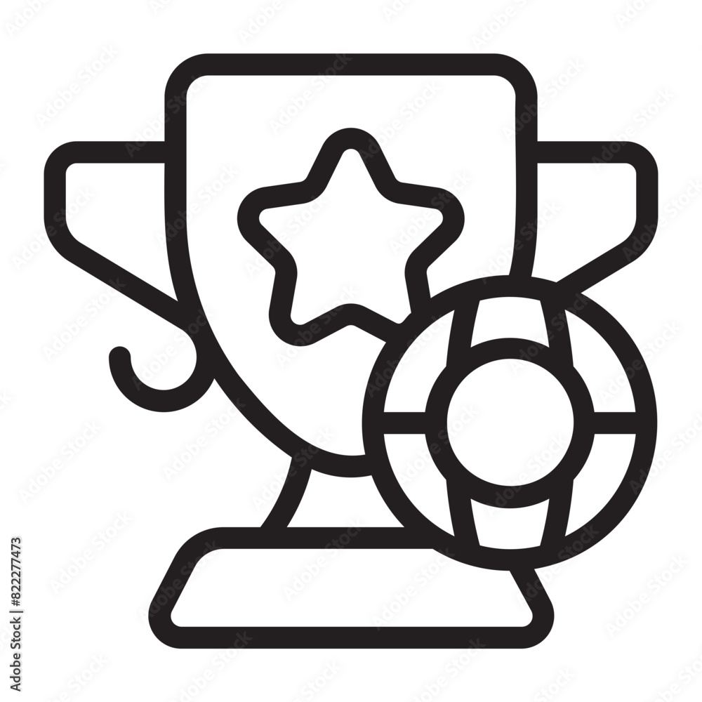 trophy line icon trophy line icon