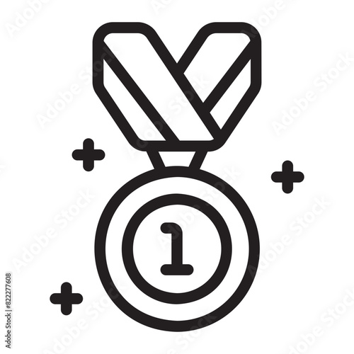 medal line icon