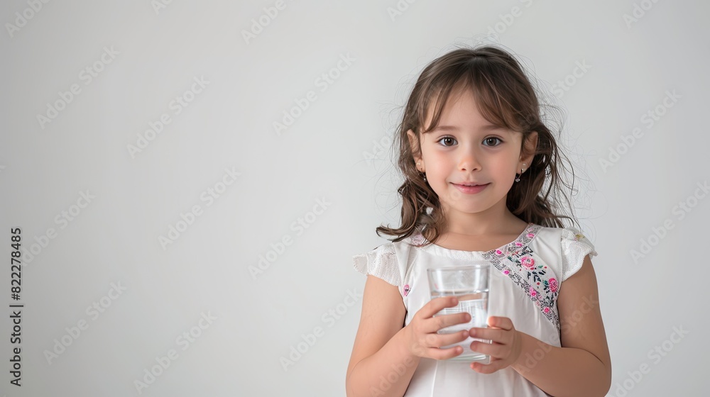 Innocence in a Glass: Little Girls Milky Moment Innocence in a Glass: Little Girls Milky Moment