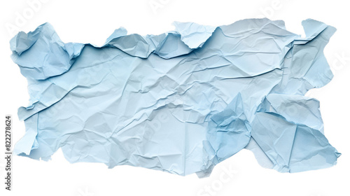 Wallpaper Mural A wrinkled blue paper texture isolated on a white background. Perfect for backgrounds, graphic design, or scrapbooking projects. Torontodigital.ca