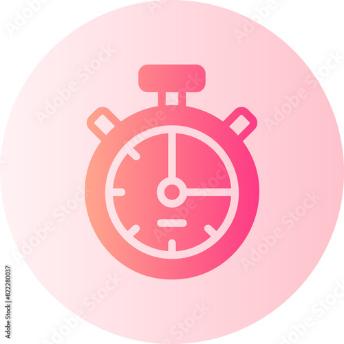 stopwatch gradient icon