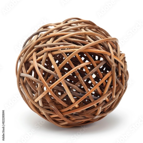 Rattan ball isolated