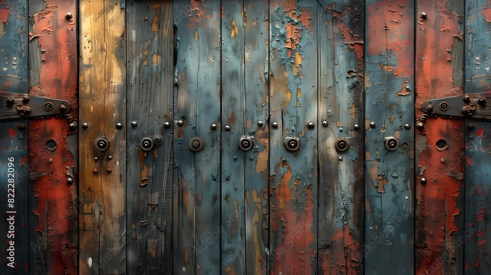 Weathered Wooden Panels with Distressed Rustic Charm Weathered Wooden Panels with Distressed Rustic Charm