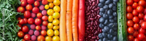 All the colors of the rainbow in one delicious and healthy snack. photo