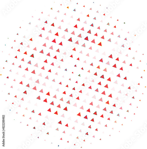 triangle shape halftone graphic elements. 