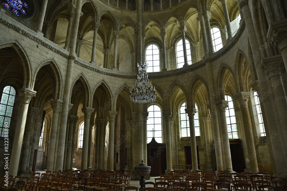 Architecture gothique de la cathédrale de Soissons. France